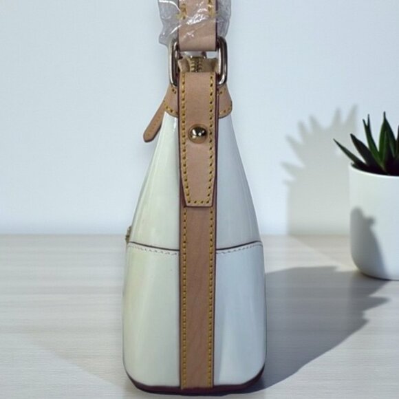 Dooney & Bourke Colorblock Patent Leather Baguette Shoulder Bag - New - Picture 6 of 17